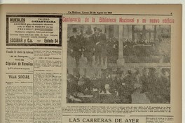 Centenario de la Biblioteca Nacional y su nuevo edificio