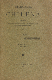 Bibliografía chilena, tomo 2 Bibliografía chilena, tomo 2
