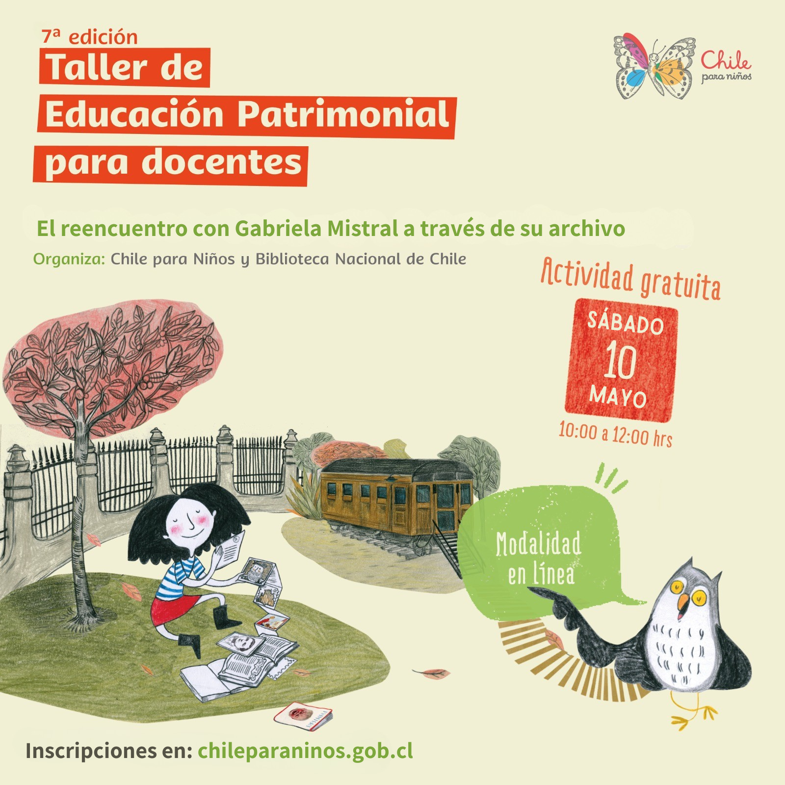 Flyer taller Chile para Niños Flyer taller Chile para Niños