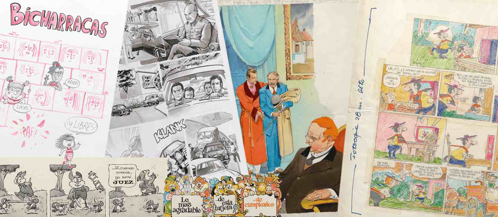 Objetos de las colecciones Village e Historietas e ilustración Objetos de las colecciones Village e Historietas e ilustración