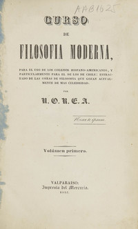 Curso de filosofía moderna
