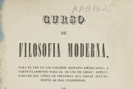 Curso de filosofía moderna