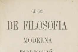 Curso de filosofía moderna