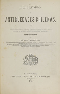 Repertorio de antigüedades chilenas