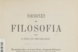 Nociones de filosofía