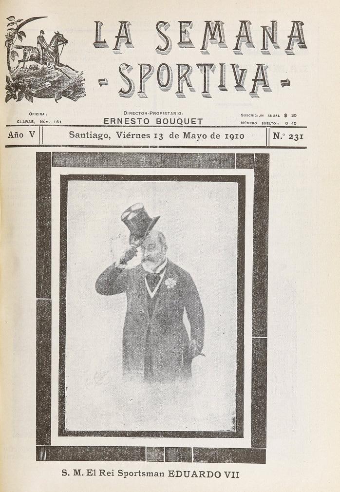 La Semana Sportiva. Año V, número 231, 13 de mayo de 1910