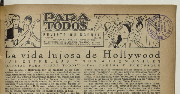 Para todos. Año II, número 37, 5 de marzo de 1929