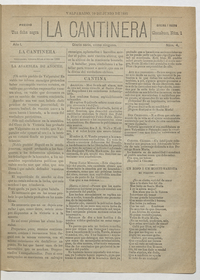 La Cantinera. Año 1, número 4, 10 de junio de 1881