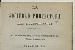 La Sociedad Protectora de Santiago