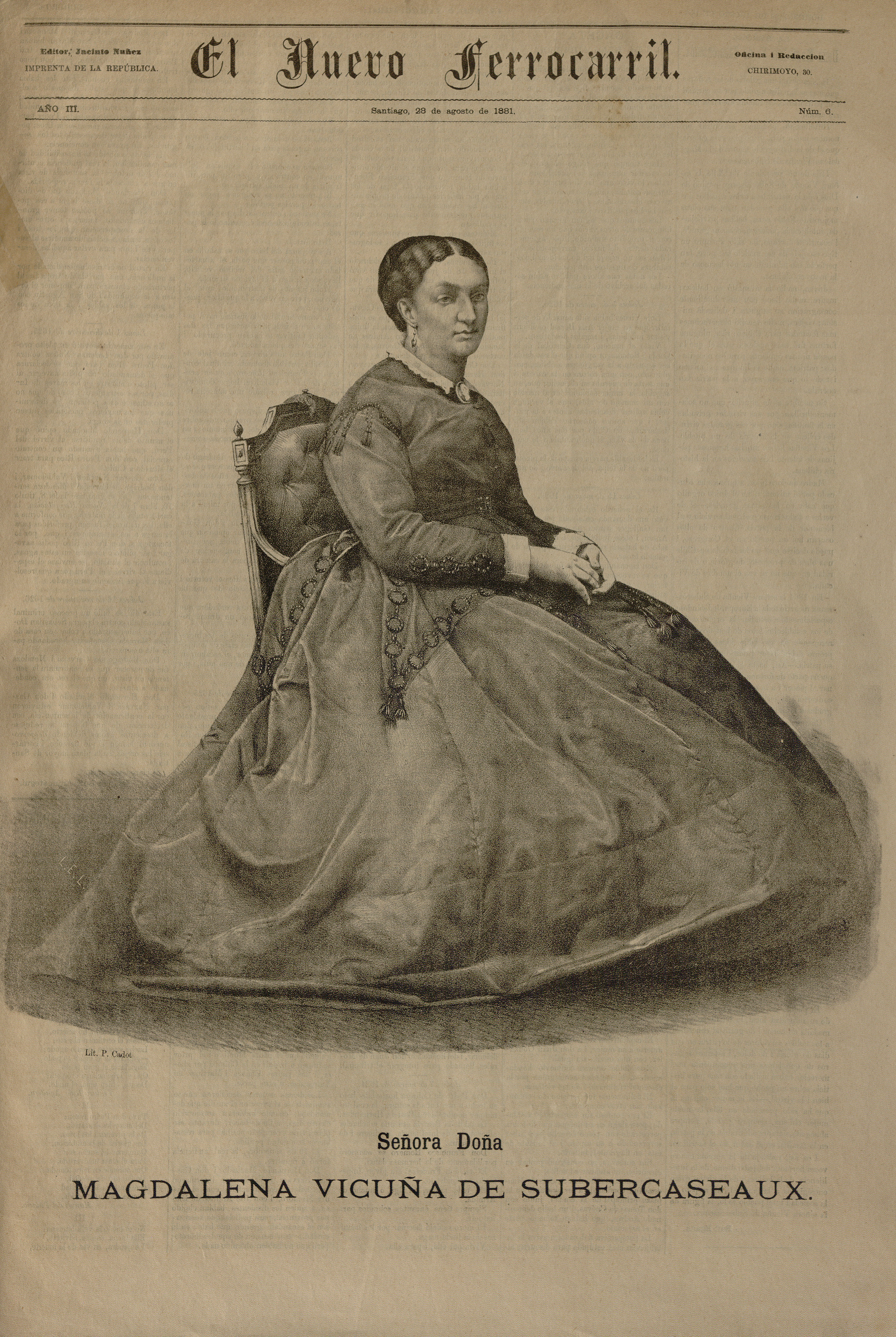 Señora doña Magdalena Vicuña de Subercaseaux