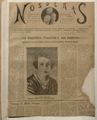 Portada de Nosotras: año I, número 1, 1 de agosto de 1931