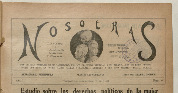 Memoria presentada por la presidenta de la U.F.CH. señora Delia Ducoing de Arrate