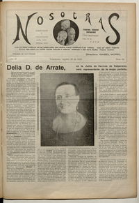 La manifestación a la Sra. Delia D. de Arrate con motivo de su nombramiento para Vocal de la Junta de Vecinos de Valparaíso