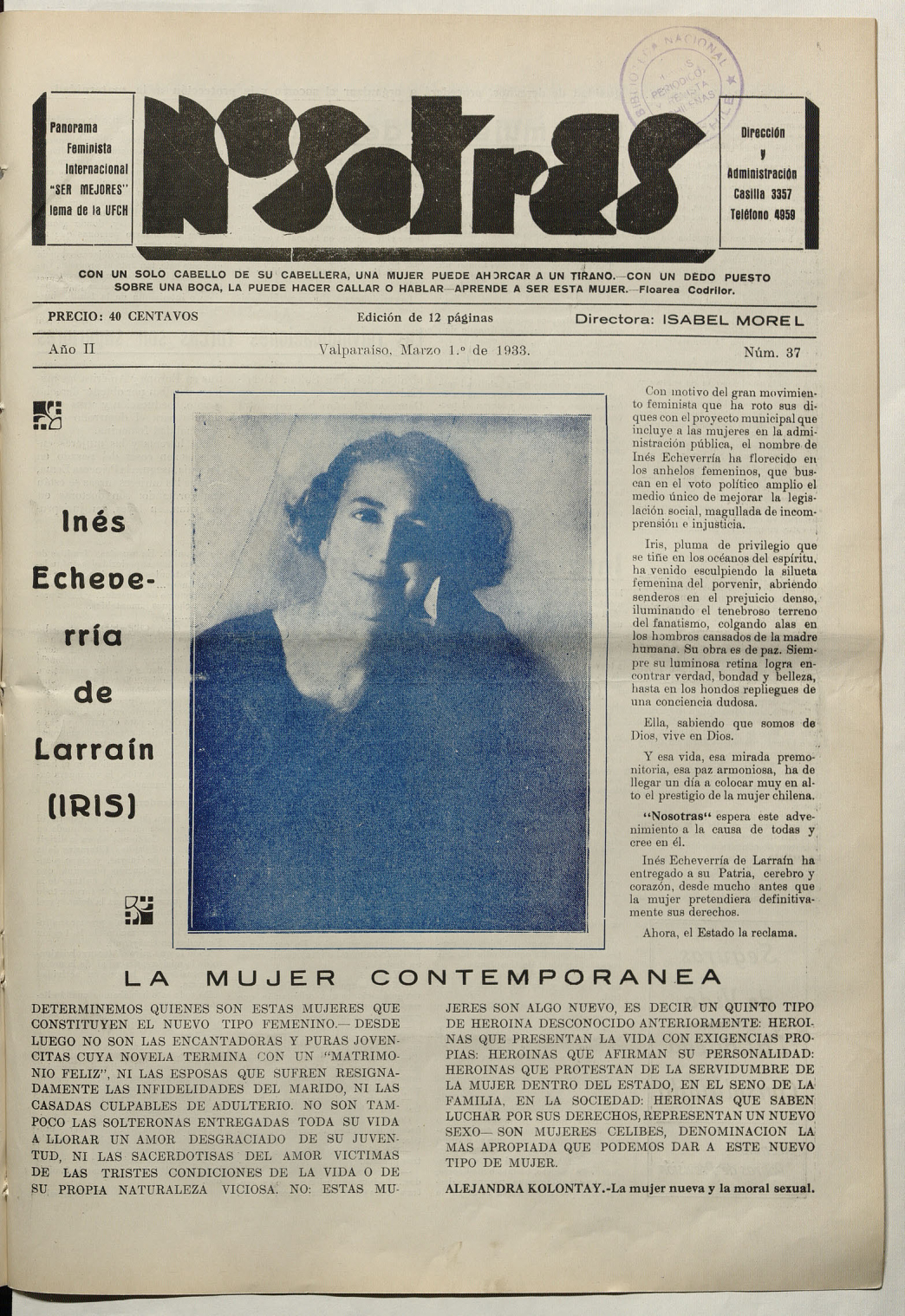 La campaña feminista en las Cámaras