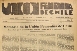 Memoria de la Unión Femenina de Chile