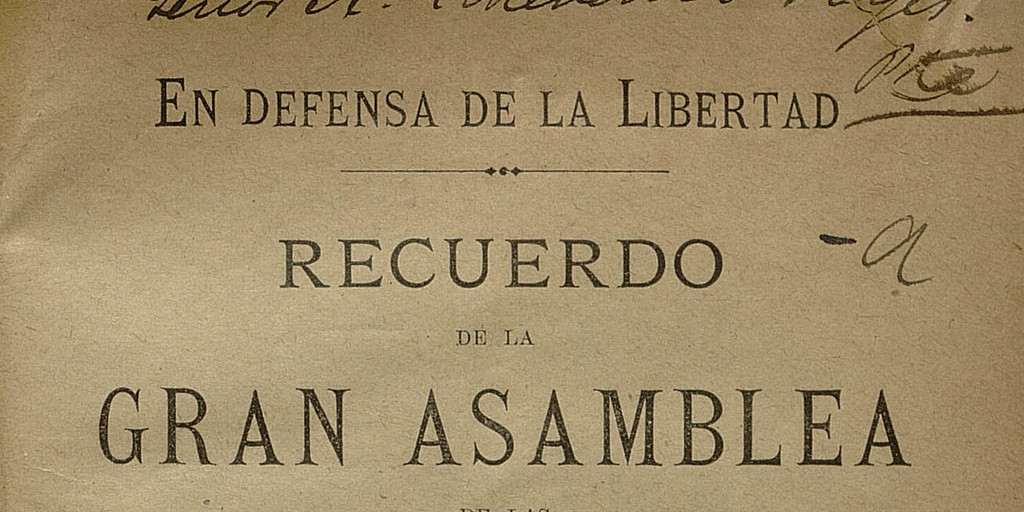 Recuerdo de la gran asamblea de las Sociedades Obreras de Valparaíso
