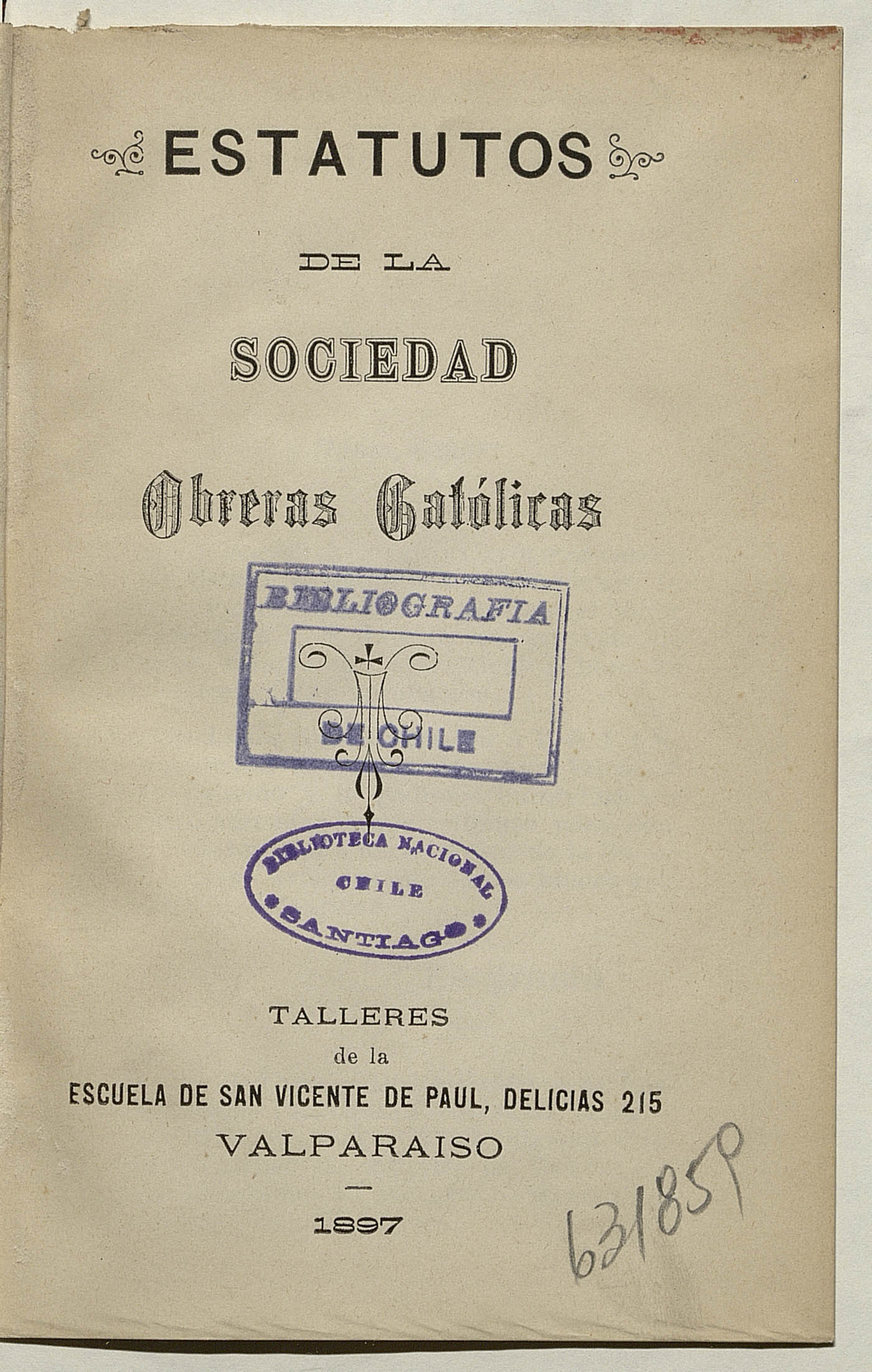 Estatutos de la Sociedad Obreras Católicas