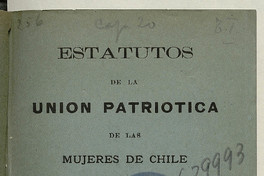 Estatutos de la Unión Patriótica de las Mujeres de Chile