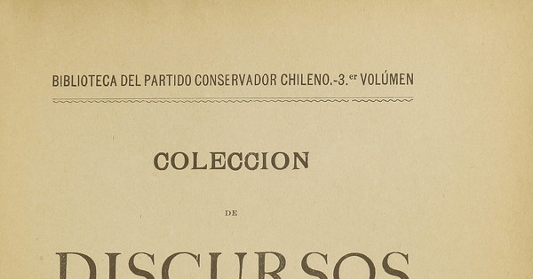 Colección de discursos de don Abdón Cifuentes. Tomo primero