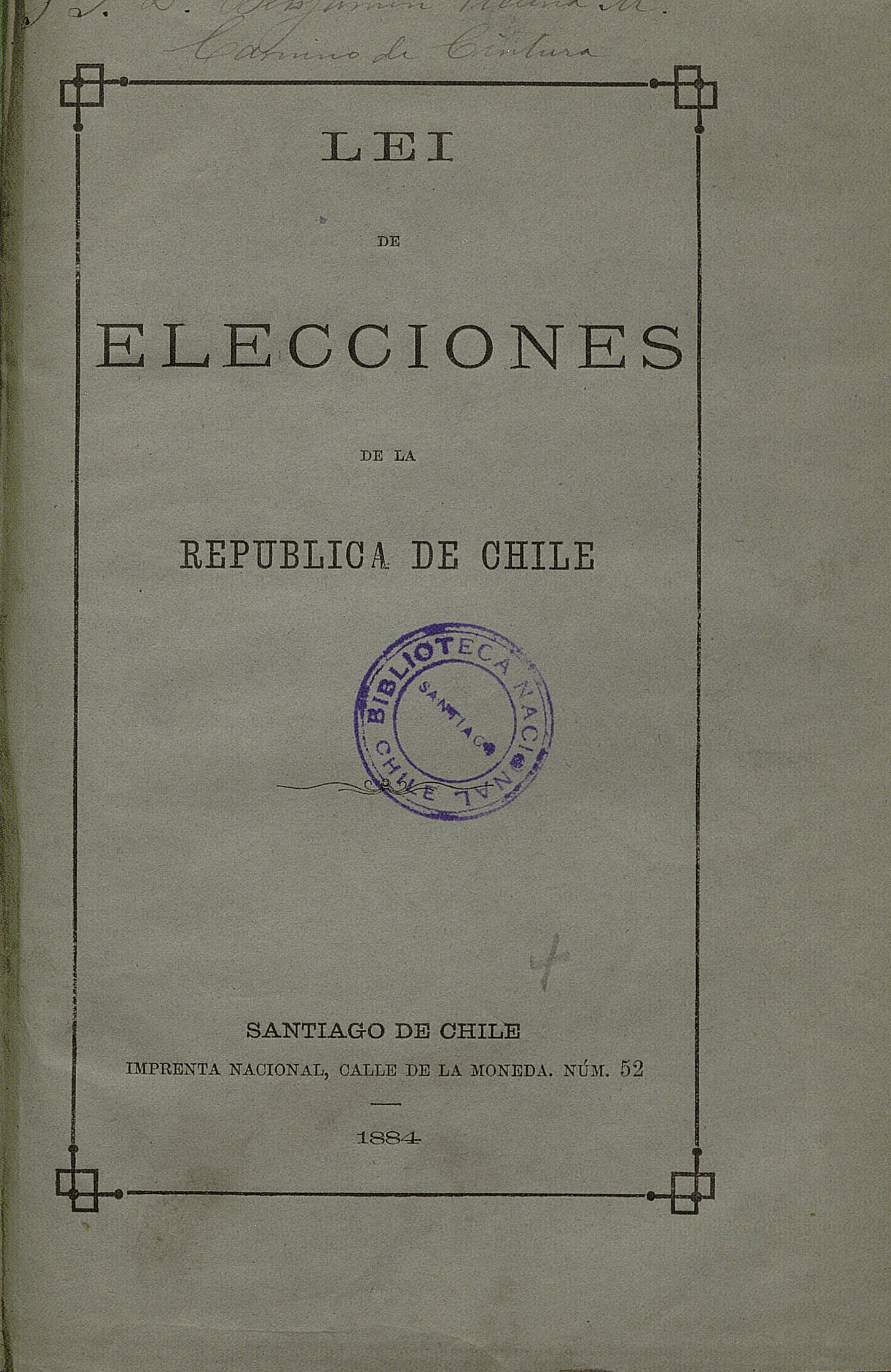Lei de elecciones de la República de Chile