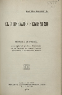El sufrajio femenino