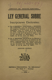 Ley general sobre inscripciones electorales