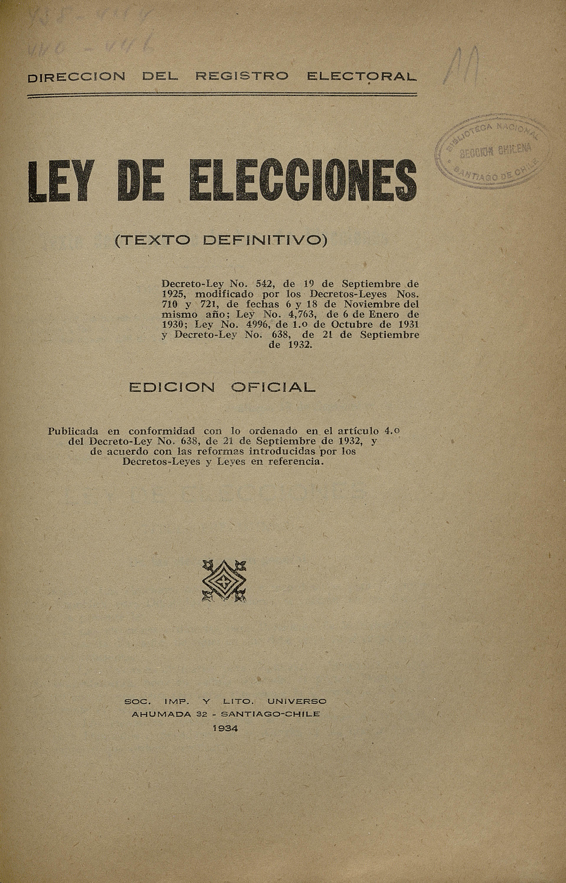 Ley de Elecciones