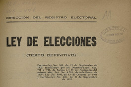 Ley de Elecciones
