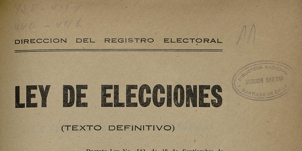 Ley de Elecciones