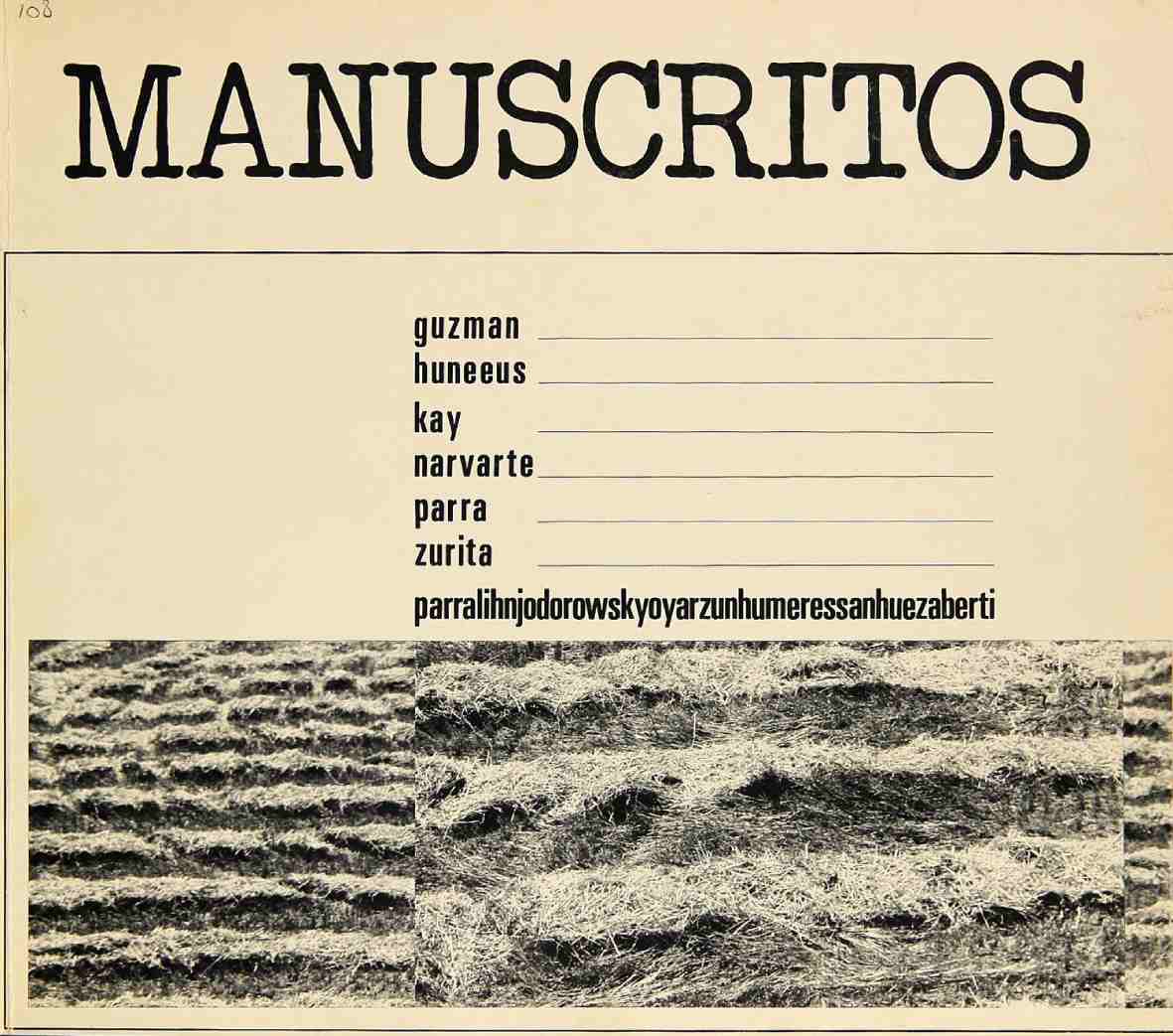 Portada de Manuscritos. Número 1, 1975