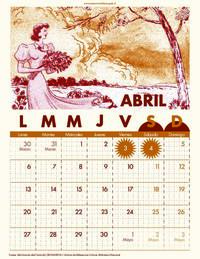 Abril 2026 - calendario Memoria Chilena