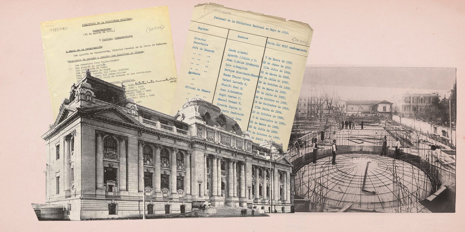 Composición para el minisitio "Biblioteca Nacional de Chile"