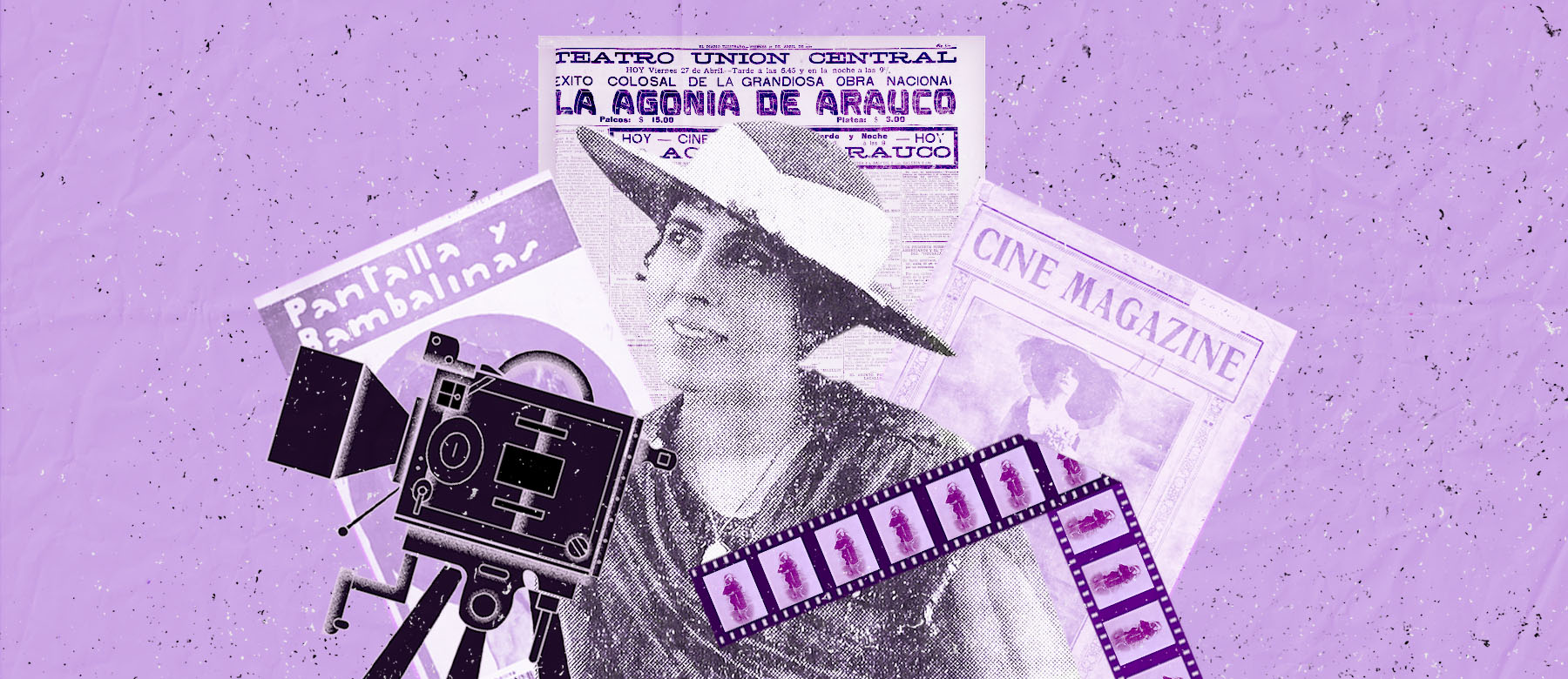 Composición gráfica para el minisitio sobre Gabriela Bussenius