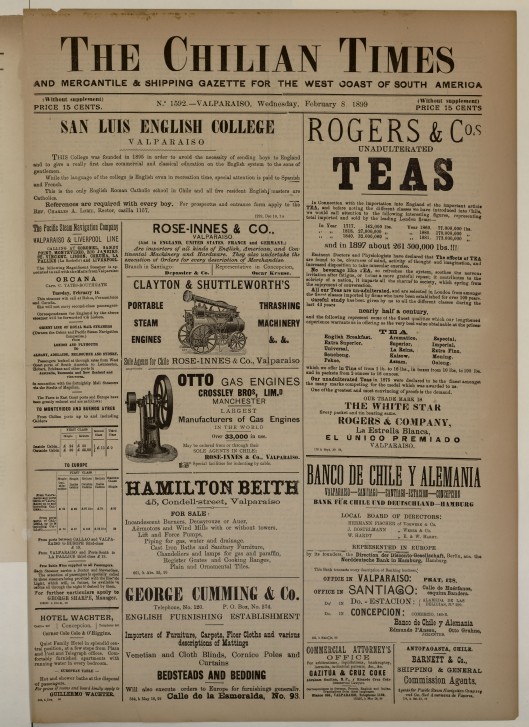The chilian times, 8 de febrero de 1899