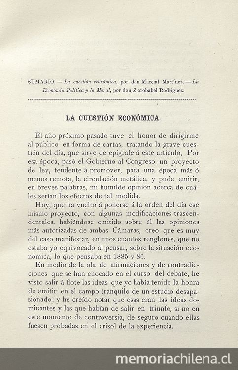  Revista económica.N°4, marzo 1887  Valparaíso:   [s.n.],  1886-1892.