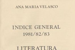 Literatura chilena, creación y crítica