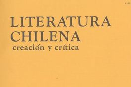 Literatura chilena, creación y crítica