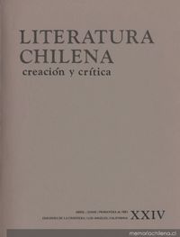 Literatura chilena, creación y crítica