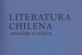 Literatura chilena, creación y crítica