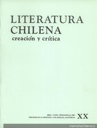 Literatura chilena, creación y crítica