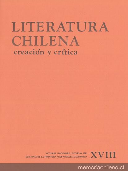 Literatura chilena, creación y crítica