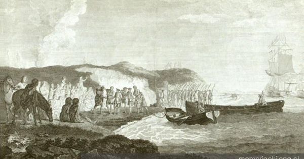 Entrevista del comodoro Byron con los Patagones, 1774