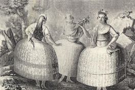 Modo de vestir que usaban las chilenas en 1790