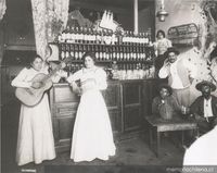 Cantina, hacia 1900