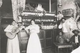 Cantina, hacia 1900