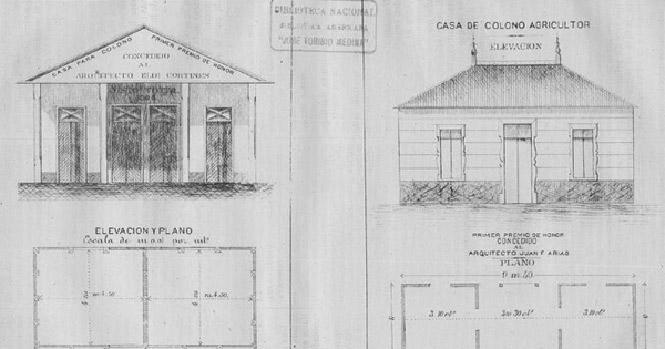 Plano para casa de colonos