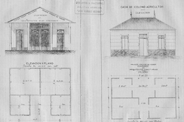 Plano para casa de colonos