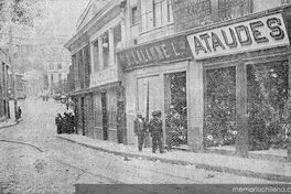 Botería de Lalanne saqueda por las turbas. Huelga del 16 de mayo de 1903