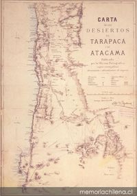 Carta de los desiertos de Tarapacá y Atacama, 1879