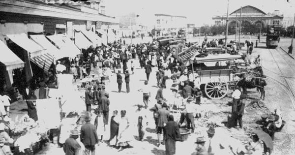 Mercado Central, hacia 1900